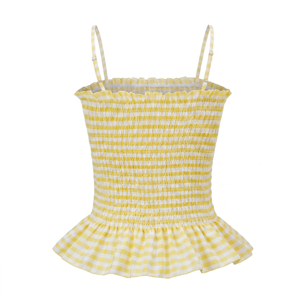 Fashion Tank Tops Smocked Tank Print Spaghetti Strap Camisoles Strap Smocked Sleeveless Spaghetti-Strap Top Rated