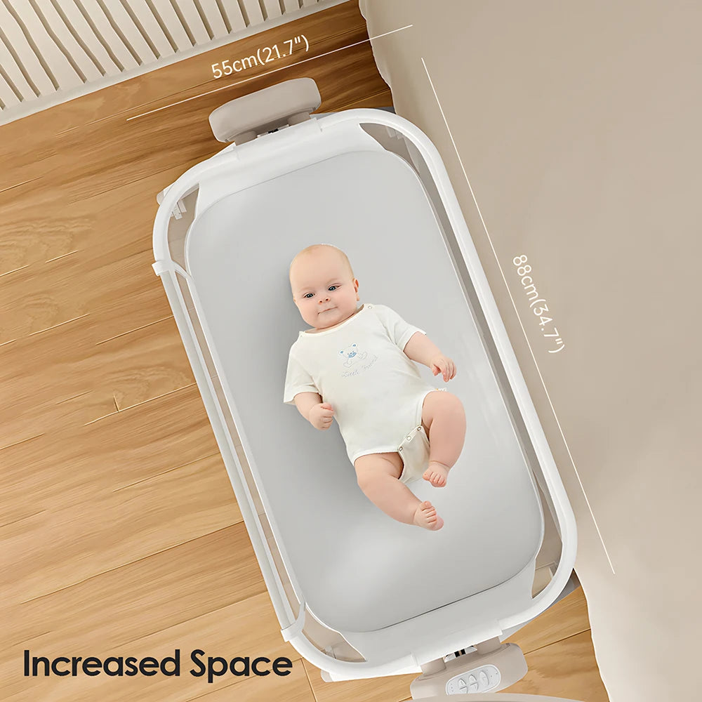 Electric Rocking Bassinet Bedside Sleeper For Newborns