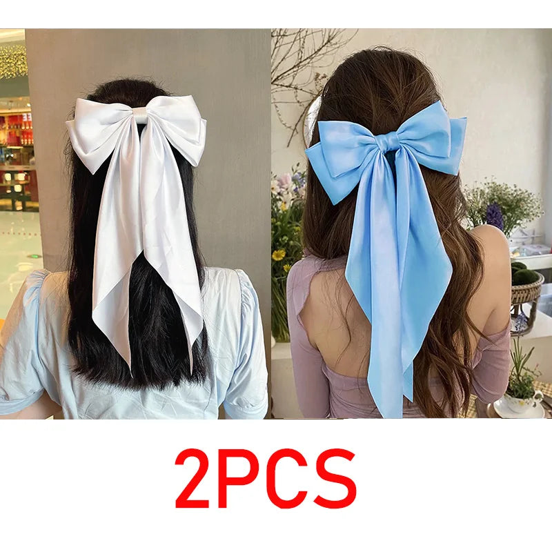 New Bows Hair Clips Bow Barrette Headband for Girl Bow Ribbon Hair Clip JZ094