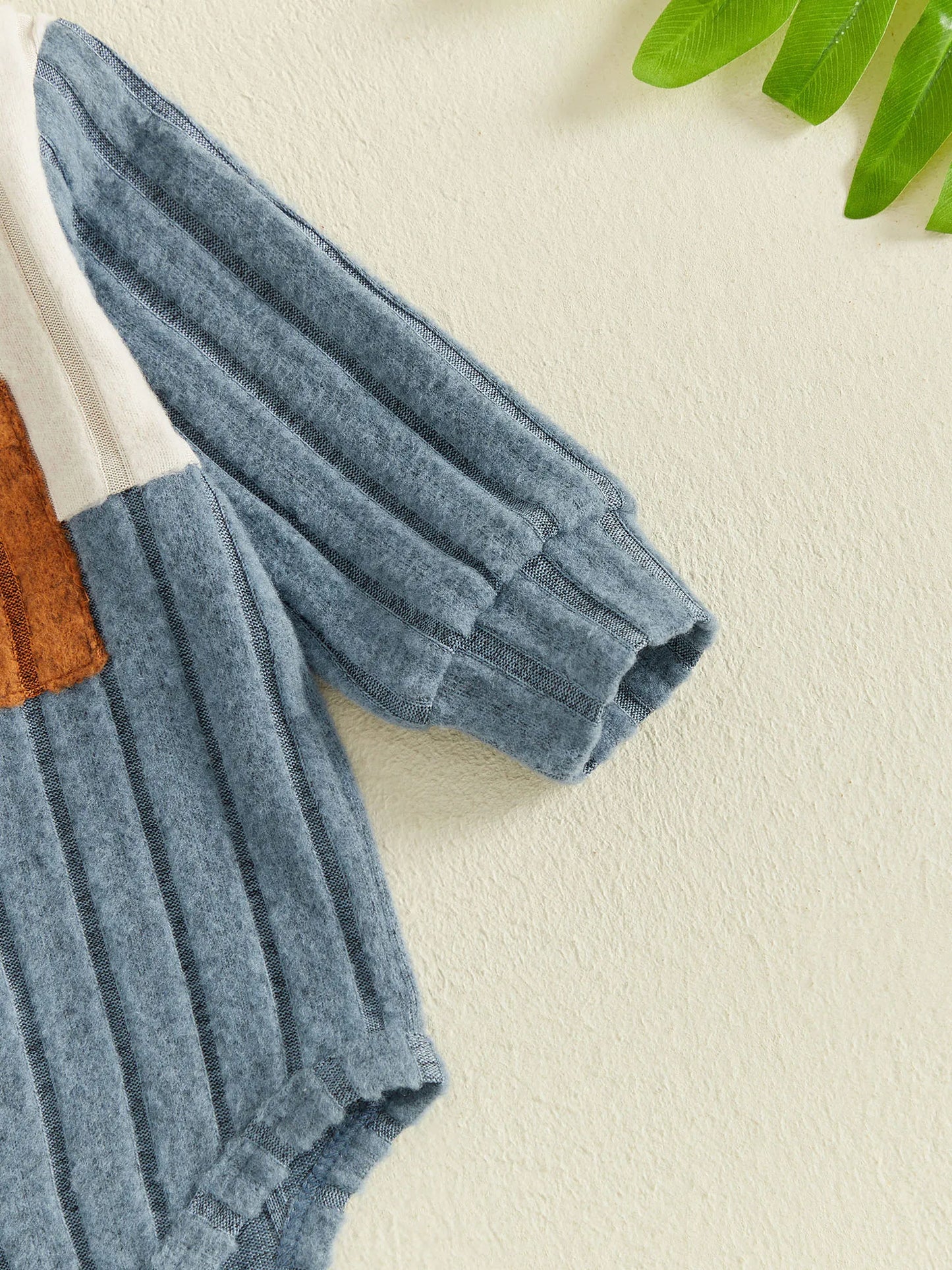 Girls Waffle Knit Jumpsuit Set With Long Sleeve Top