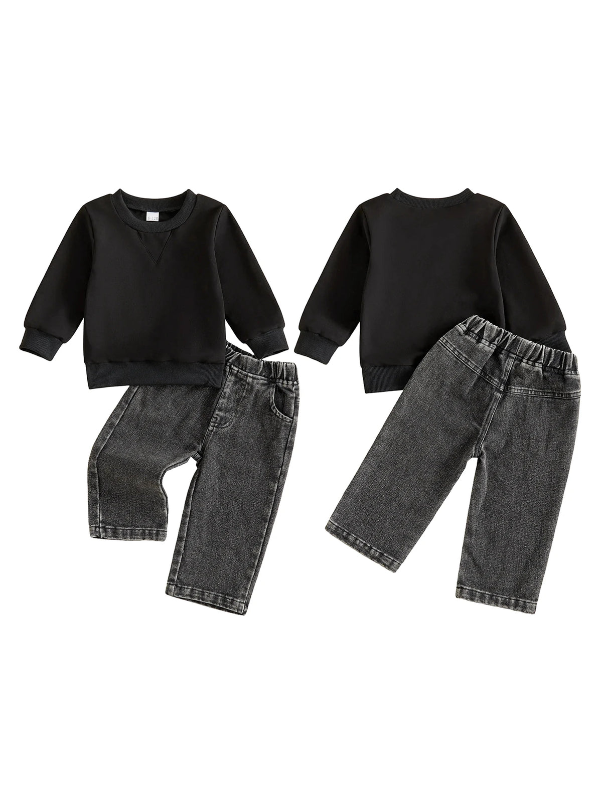 Elegant Toddler Children Matching Pullover Top And Casual Pants