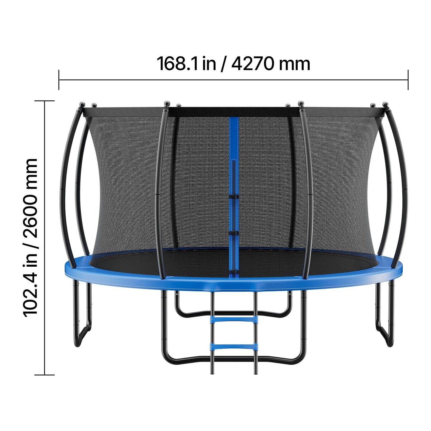 SucceBuy Outdoor Trampoline Enclosure Net Thickened Pad