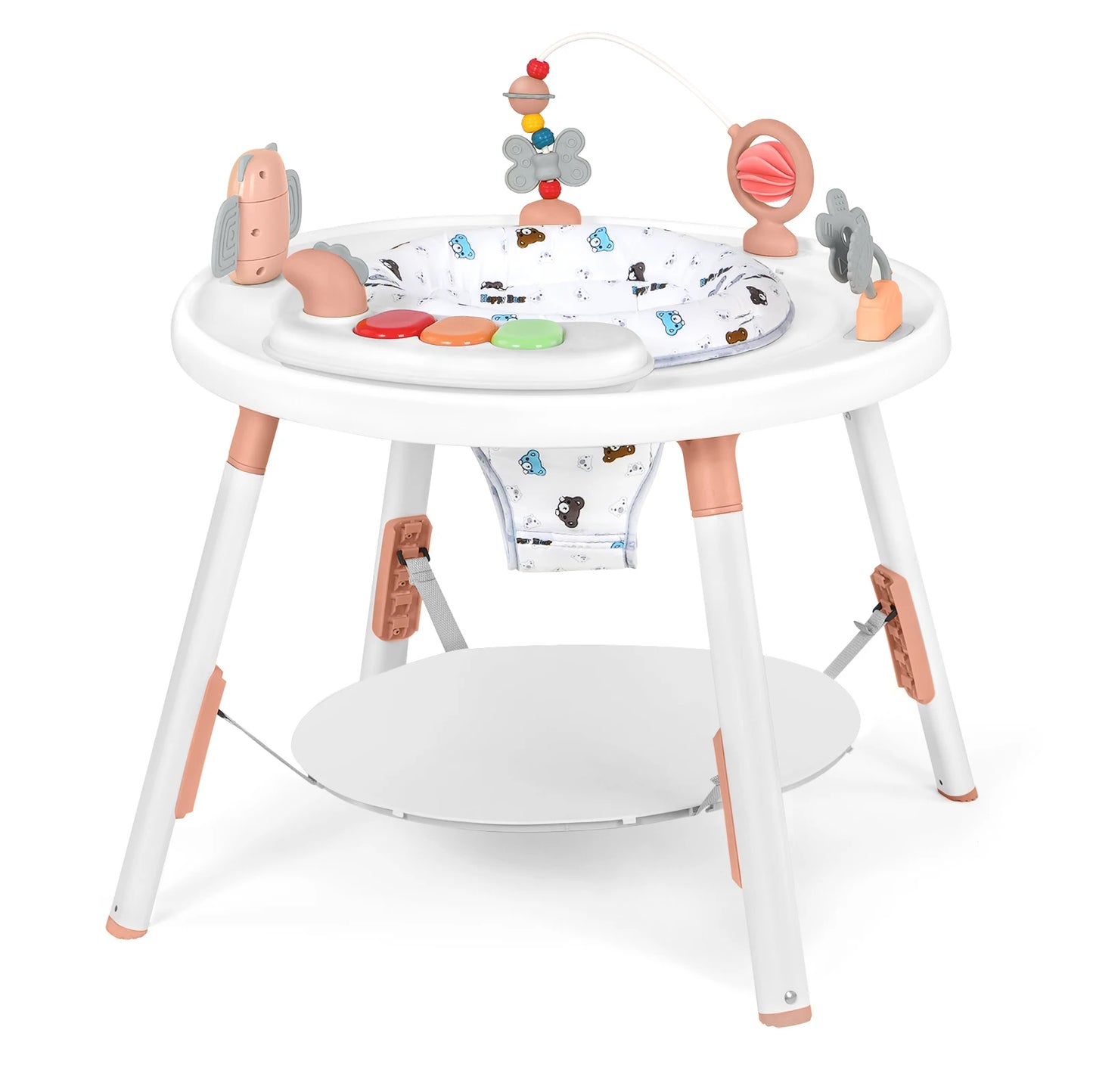 Multi-Functional Baby Play Center 3-in-1 Activity Center with Removable Toys