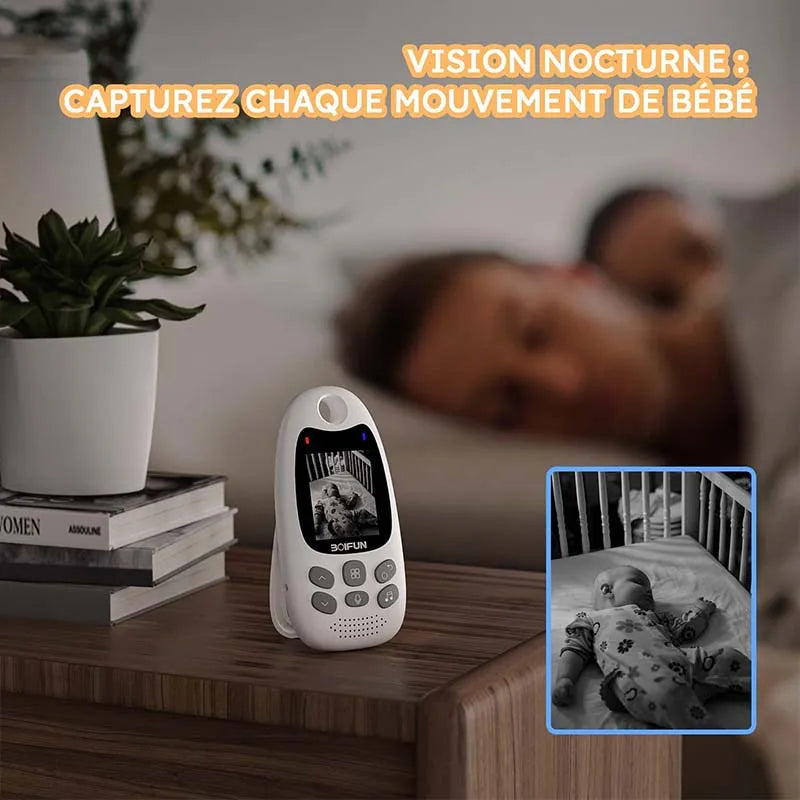 BOIFUN Baby Monitor With Camera 720p Video And Temperature Monitoring