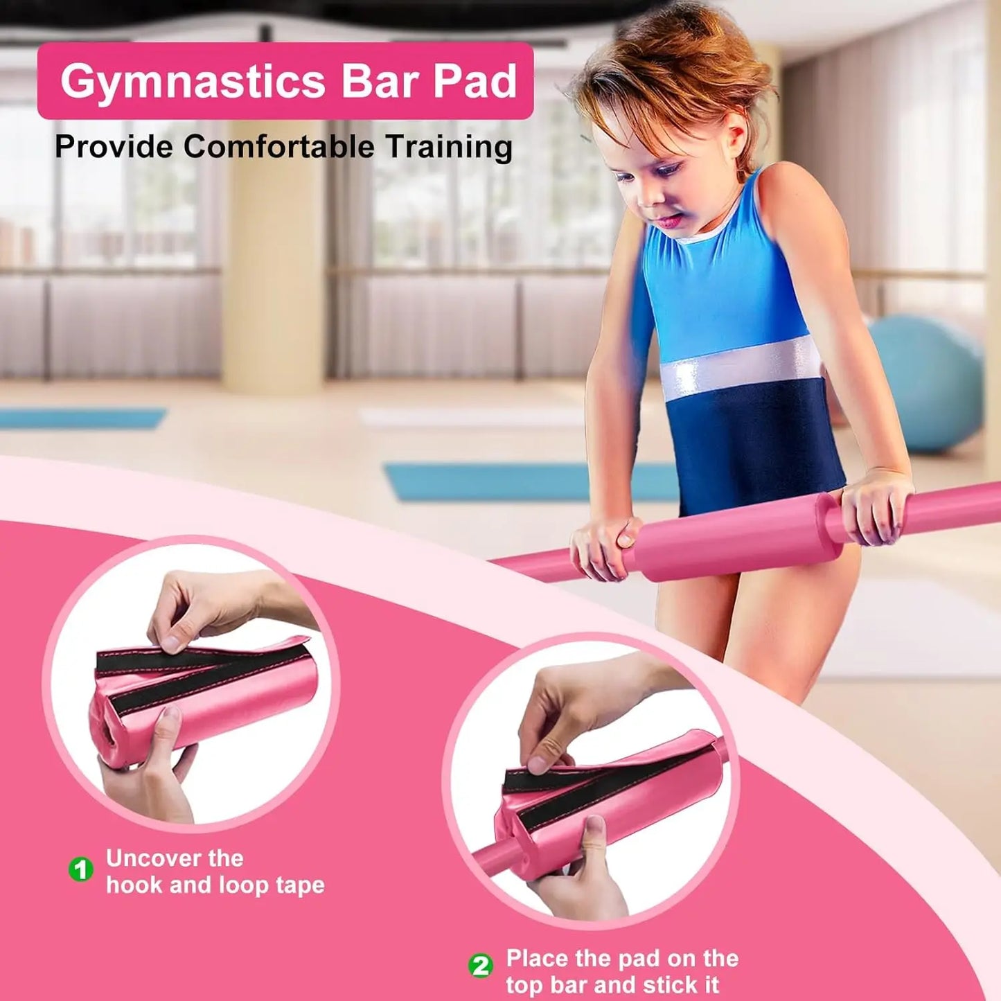 Adjustable Folding Gymnastic Bar for Kids Home Use