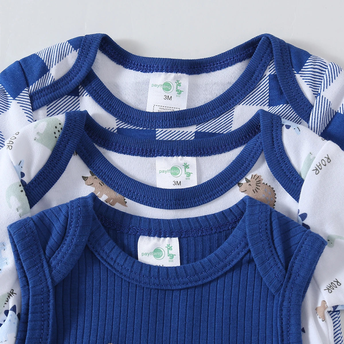 Soft Cotton Animal Print Short Sleeve Baby Boy Rompers