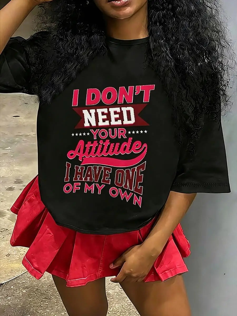 Tween Girl Cotten Clothes,Y2K-Inspired Letter Print T-Shir-Perfect For Spring/Summer/Fall,Fashion, Streetwear, Unisex, Men, Wome