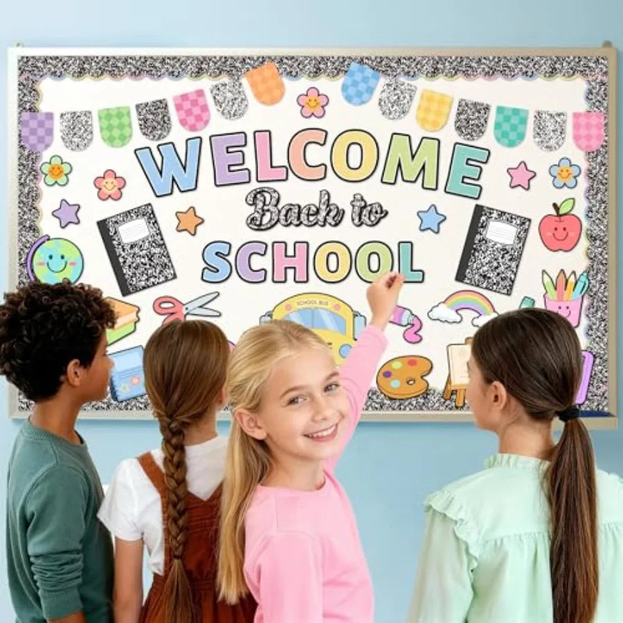 Welcome Back to School Bulletin Board Set for Classroom Decor