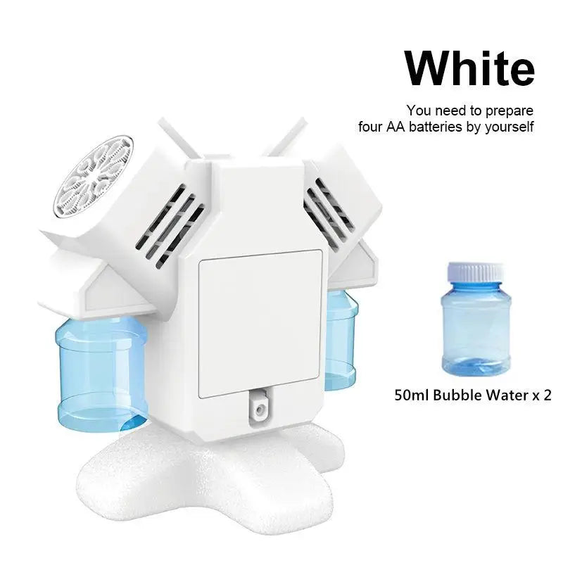 KNYYSECQ Double Head Rotating Bubble Machine Outdoor Party Toy