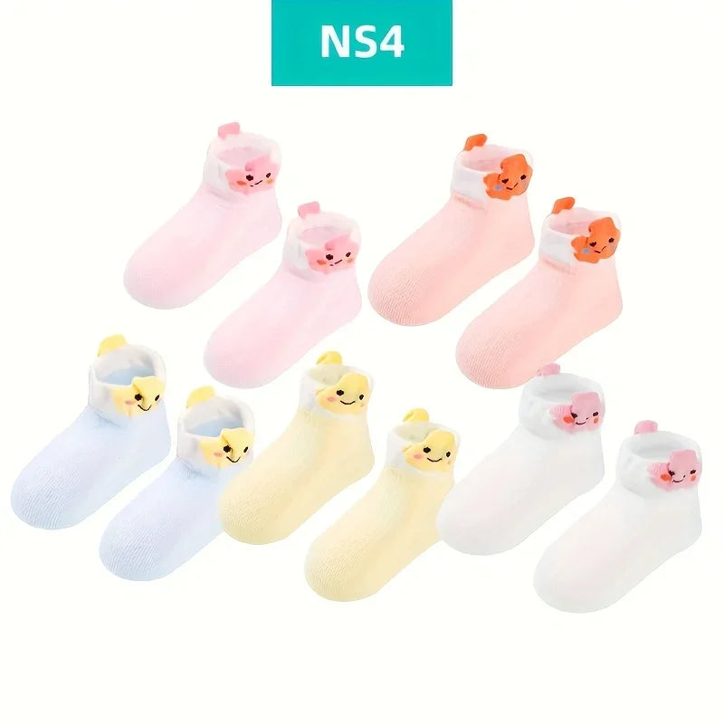 Kids Non Slip Cotton Socks for Babies and Toddlers Print