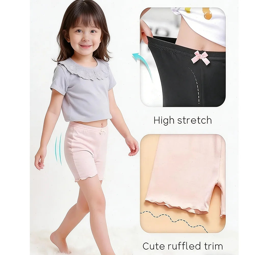 Girls Dance Shorts For Play Safety Pants Under Dress Skirt