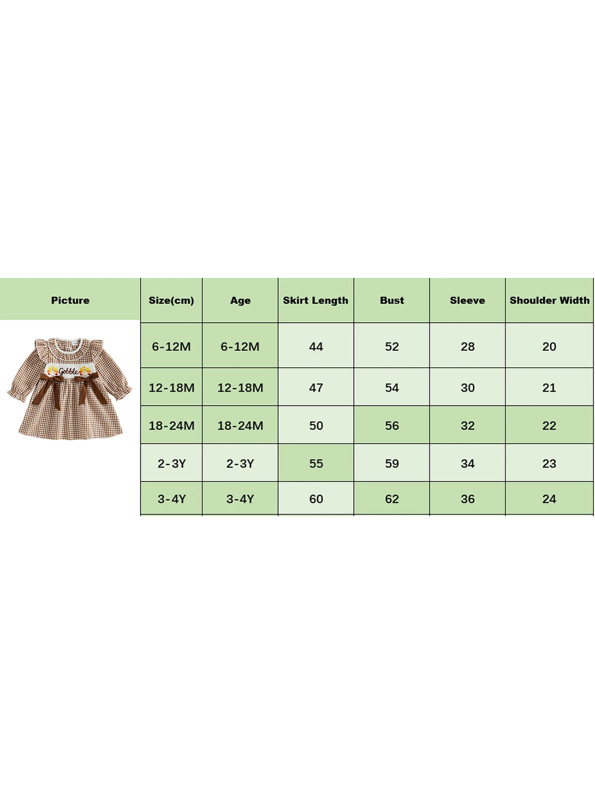 Toddler Girls Thanksgiving Dress Long Sleeve Round Neck With Pockets