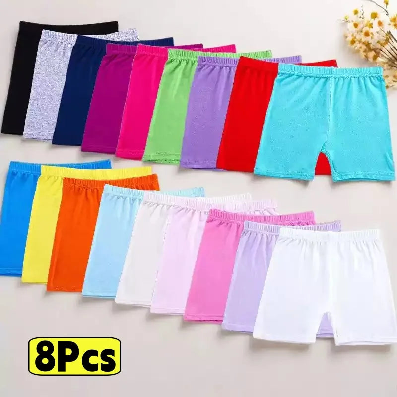 Girls Safety Shorts And Cotton Leggings Beachwear For Ages 2-13