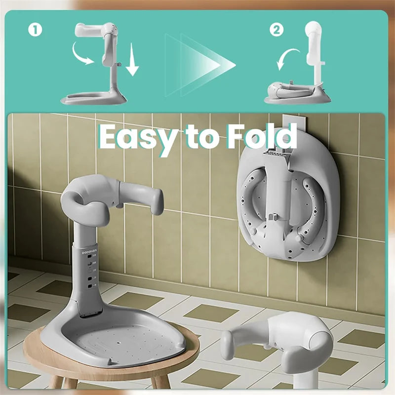 Foldable Baby Toddler Bath Stand With Anti Slip Easy Install