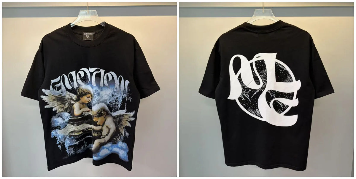 Mixed Emotion Printed Cotton T Shirt For Men Women