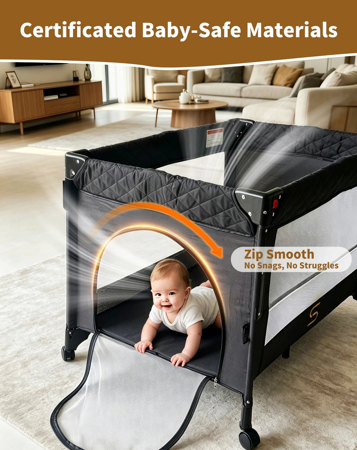SteAnny All In One Pack N Play With Bassinet Station
