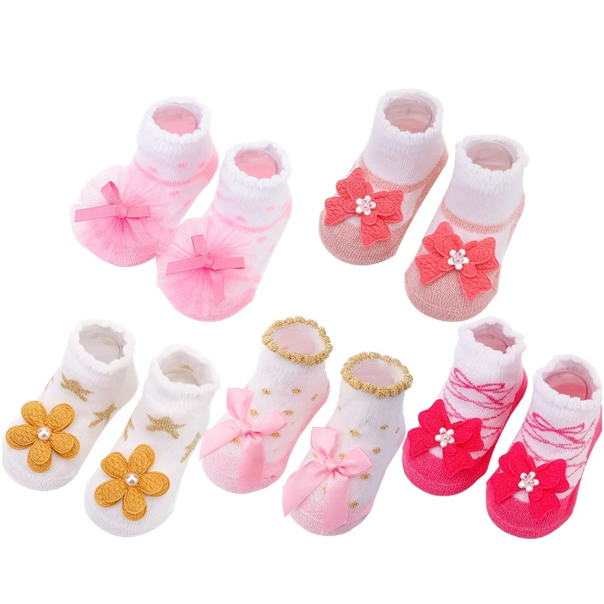 Kids Non Slip Cotton Socks for Babies and Toddlers Print