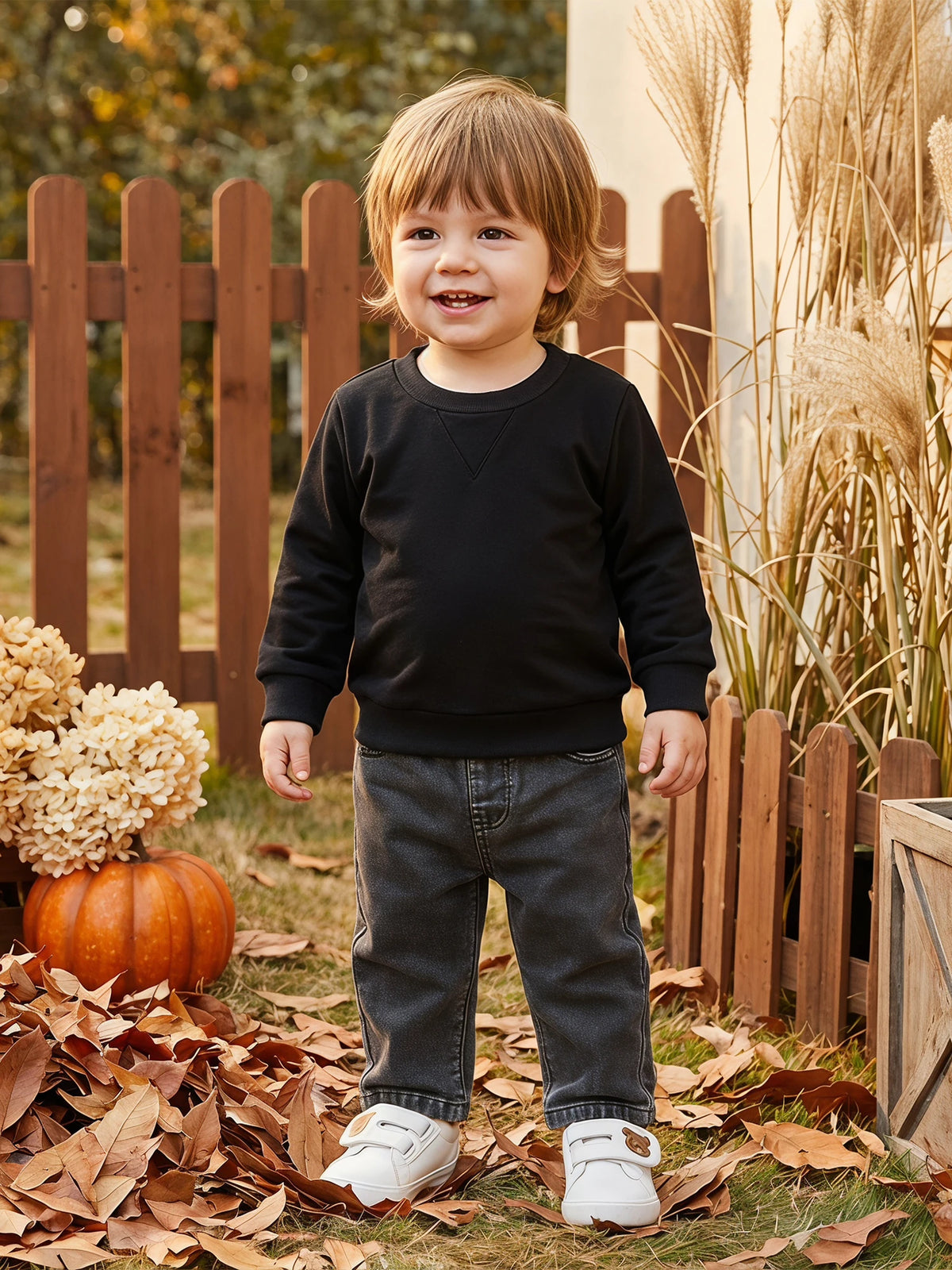 Elegant Toddler Children Matching Pullover Top And Casual Pants
