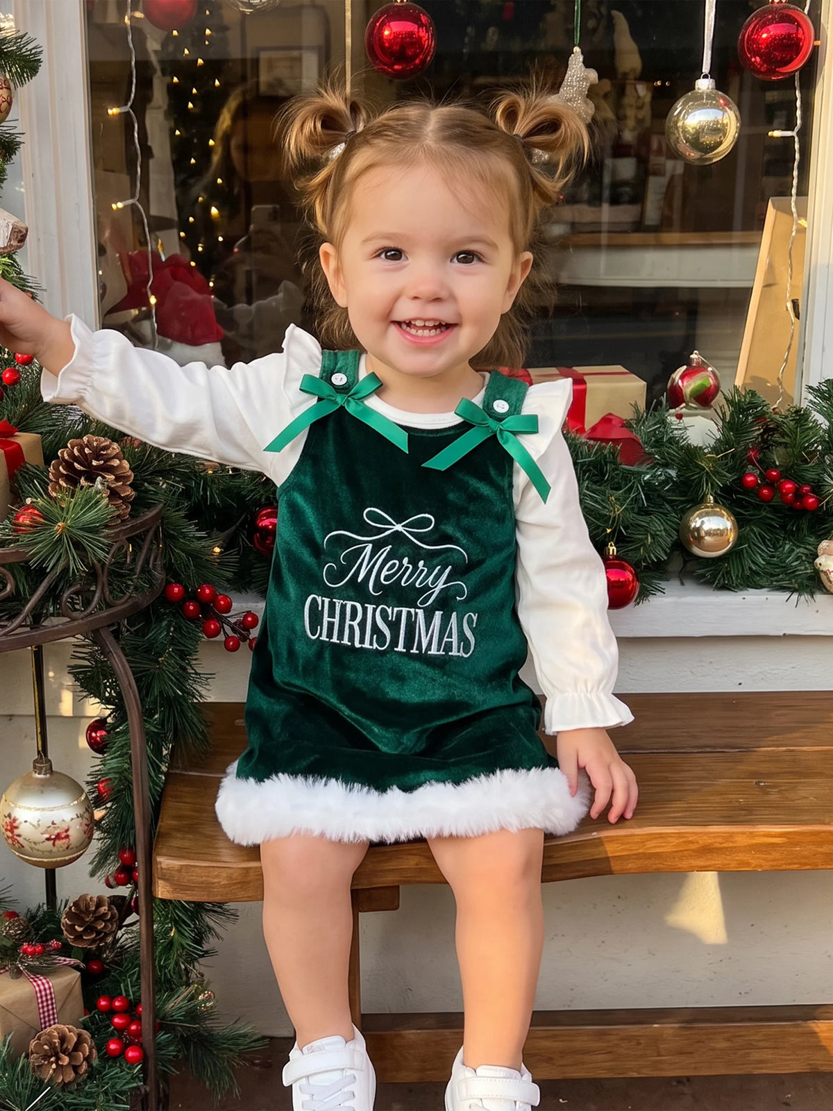 Tops Velvet Overalls Christmas Dress Sleeve Christmas Outfits Long Christmas Outfits Outfits Overalls