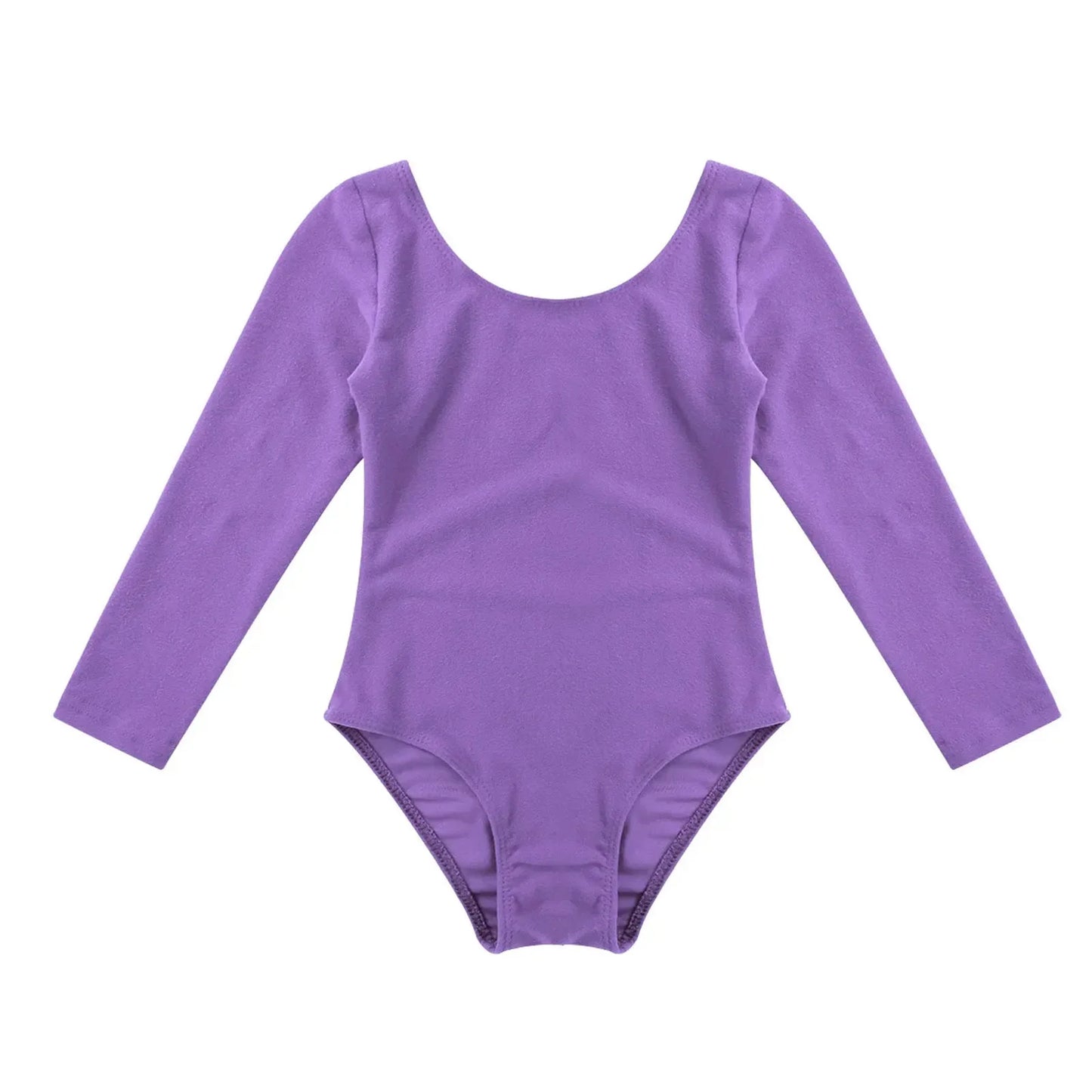Girls Ballet Leotard Long Sleeve Bodysuit For Dance