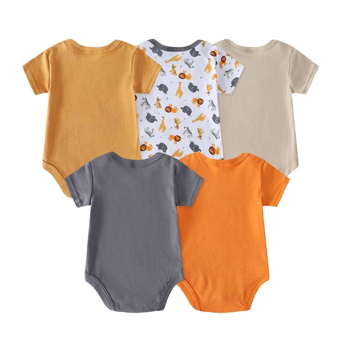 Soft Baby Boy Sailboat Pattern Short Sleeve Cotton Romper Set