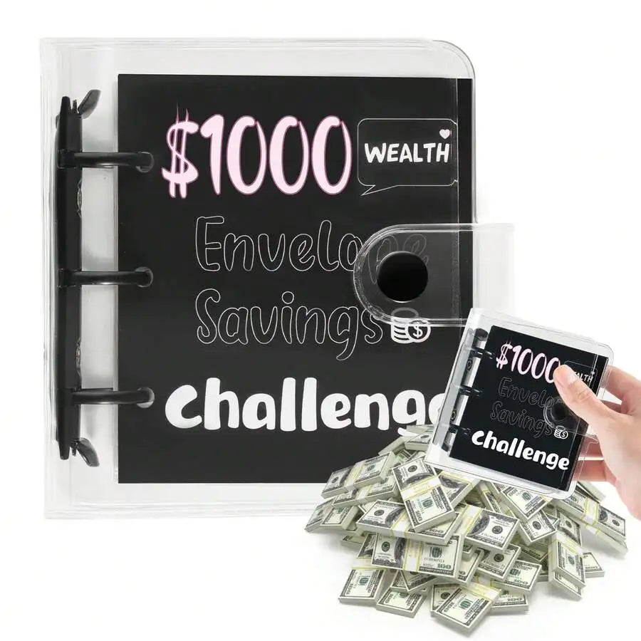 A7 Mini PVC Envelope Savings Challenge Notebook