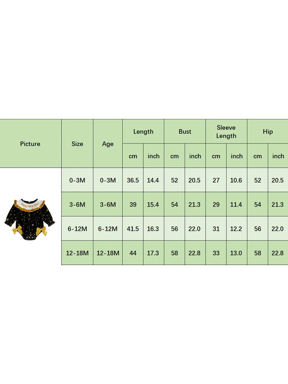 New Year Letter Embroidery Long Sleeve Romper Girl Toddler
