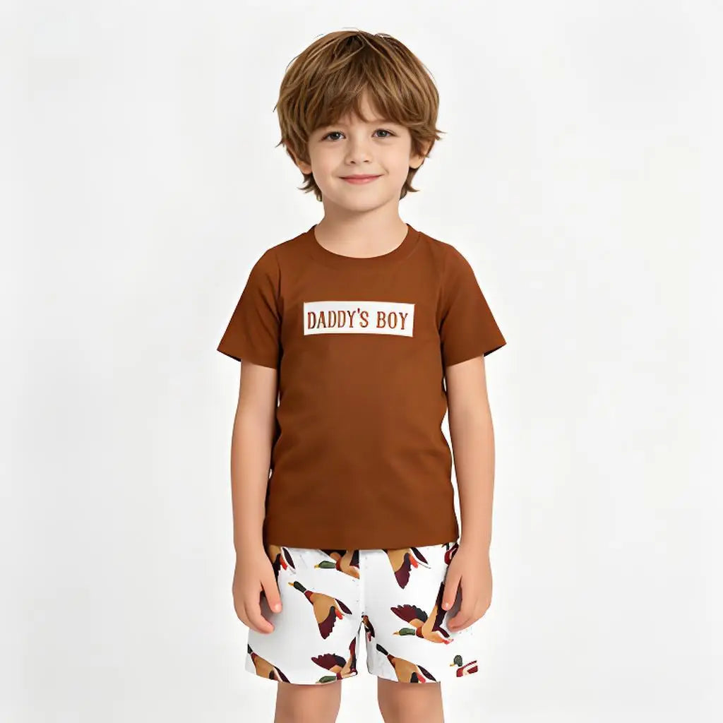 Daddys Boy 2 Piece Short Sets For Girls Cute Everyday