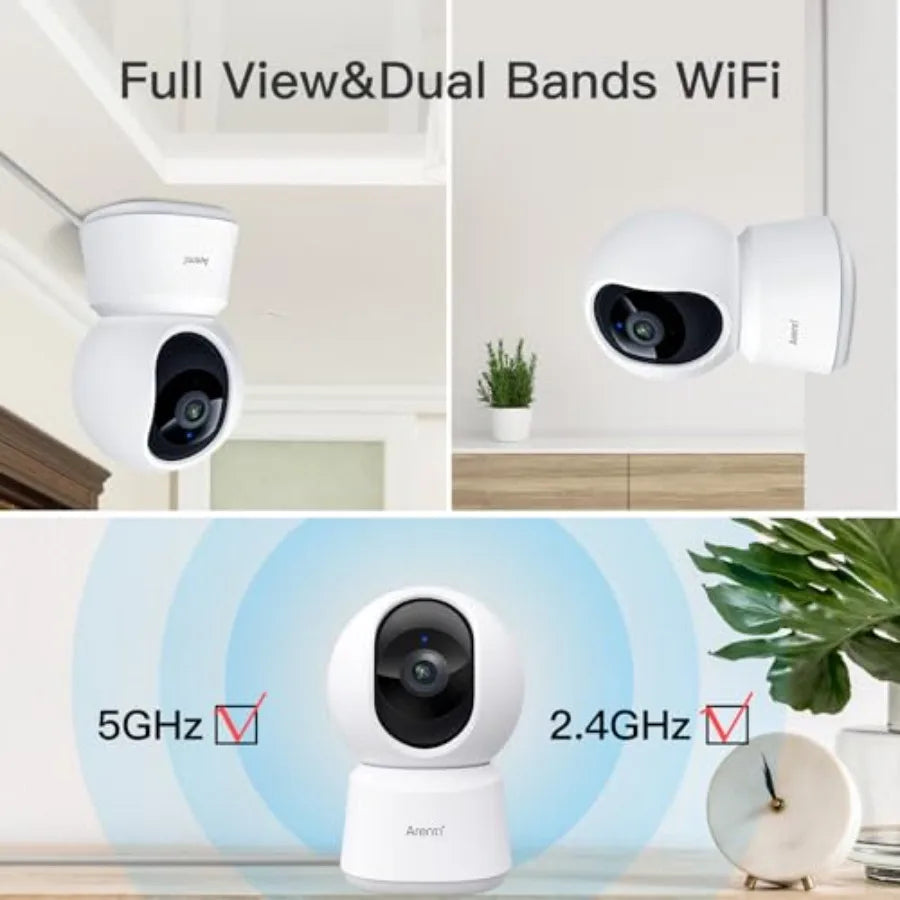 Indoor 5G Security Camera For Pet Monitoring And Baby Care