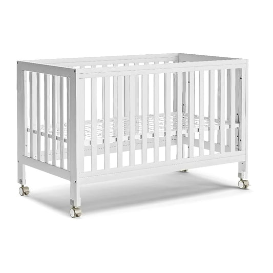 11-In-1 Convertible Cradle to Crib Removable Wheels