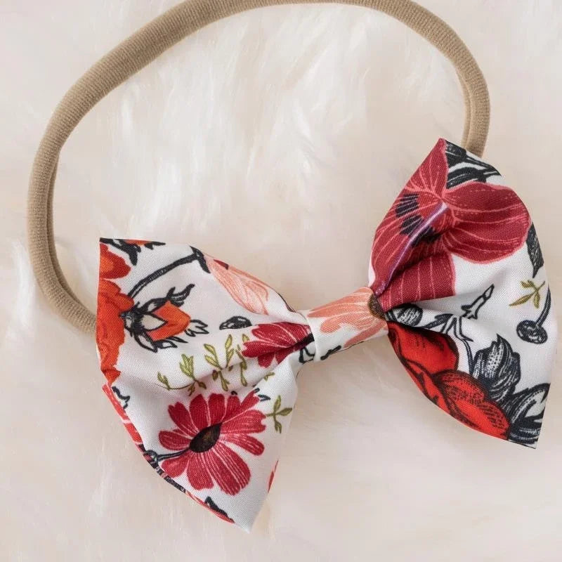 Summer Baby Girl Dress With Bowknot Striped Cotton Floral Outfit