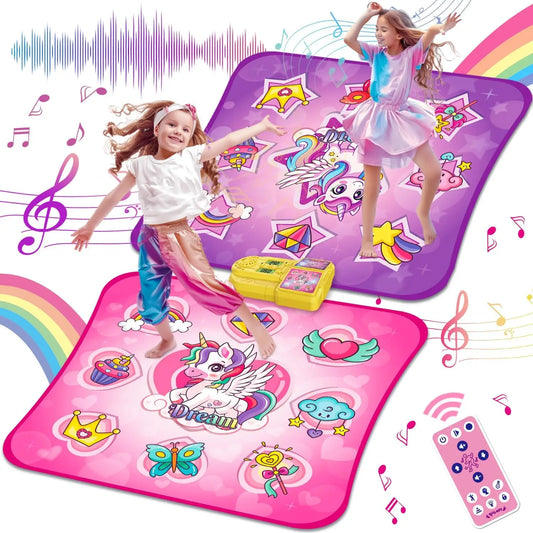 VATOS Unicorn Dance Mat For Girls 9 Level Dancing Game