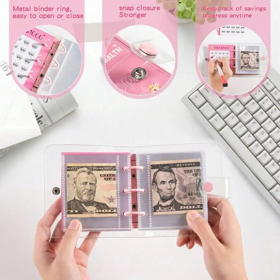 A7 Mini PVC Envelope Savings Challenge Notebook