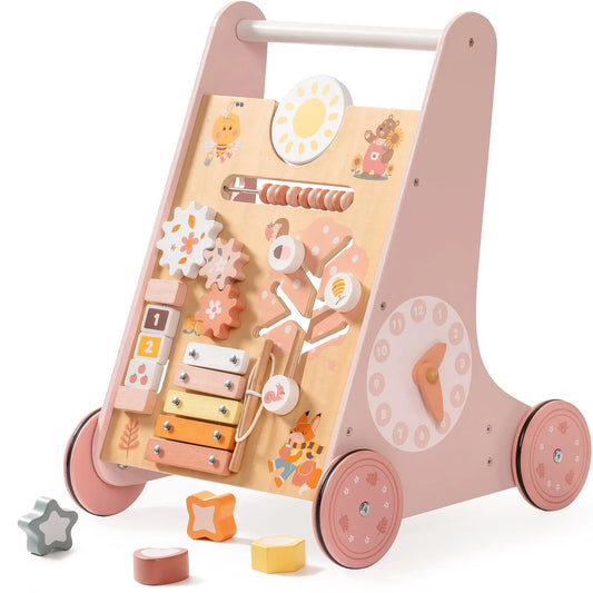 Robotime Robud Wooden Baby Walker With Activity Center