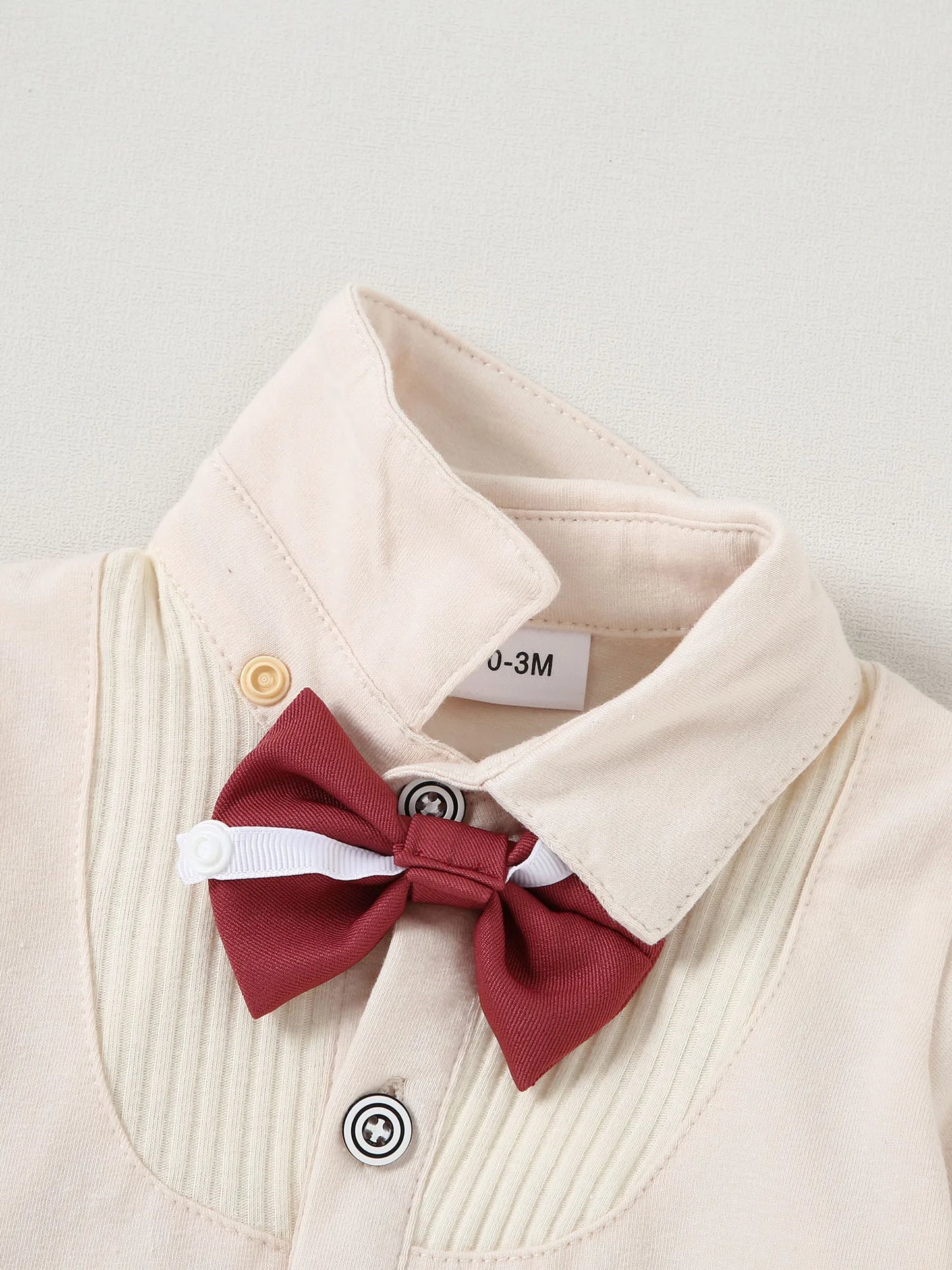 Baby Boy Wedding Outfit Suit Set Dress Shirt Vest Bowtie