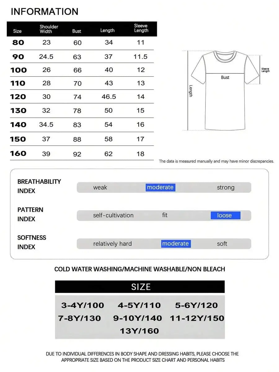 1pc Kids' Faith Cross Print White TShirt Crew Neck Casual Cotton Tee Medium Stretch Knit Fabric Regular Fit For Boys Girls Child