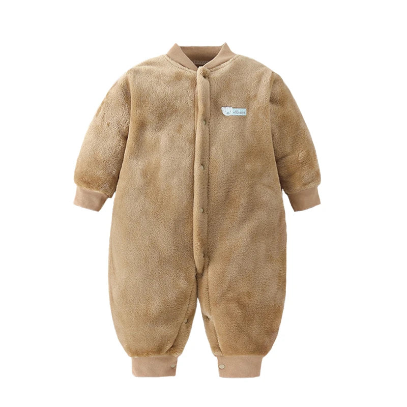Childdkivy Infant Romper Jumpsuit Soft Flannel Baby Clothes