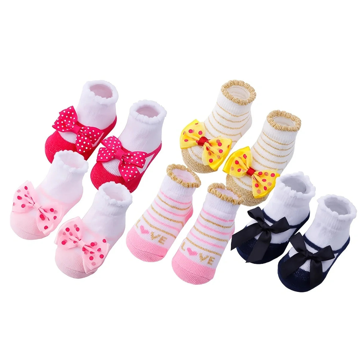 Kids Non Slip Cotton Socks for Babies and Toddlers Print