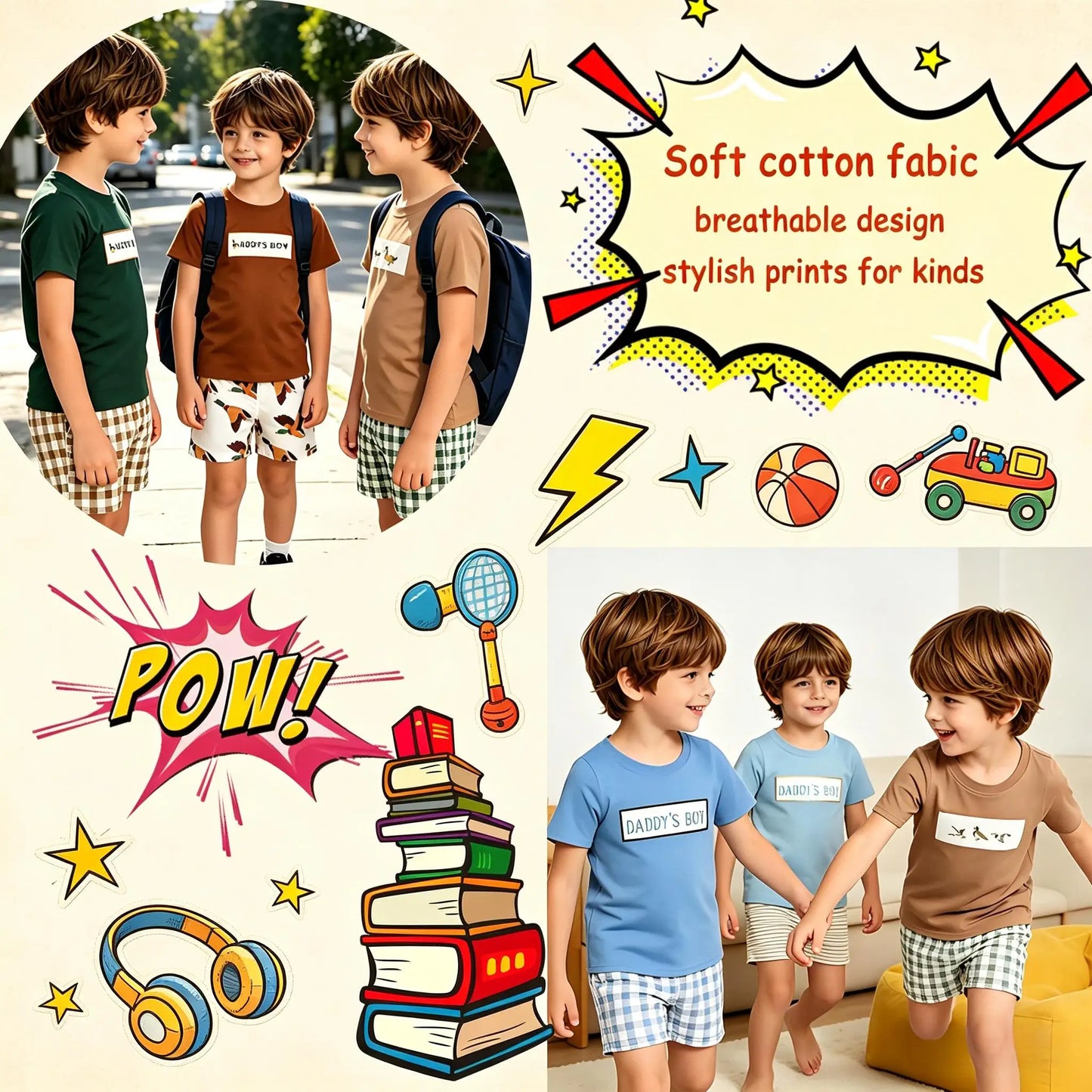 Daddys Boy 2 Piece Short Sets For Girls Cute Everyday