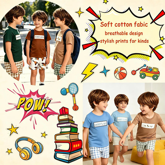 Daddys Boy 2 Piece Short Sets For Girls Cute Everyday