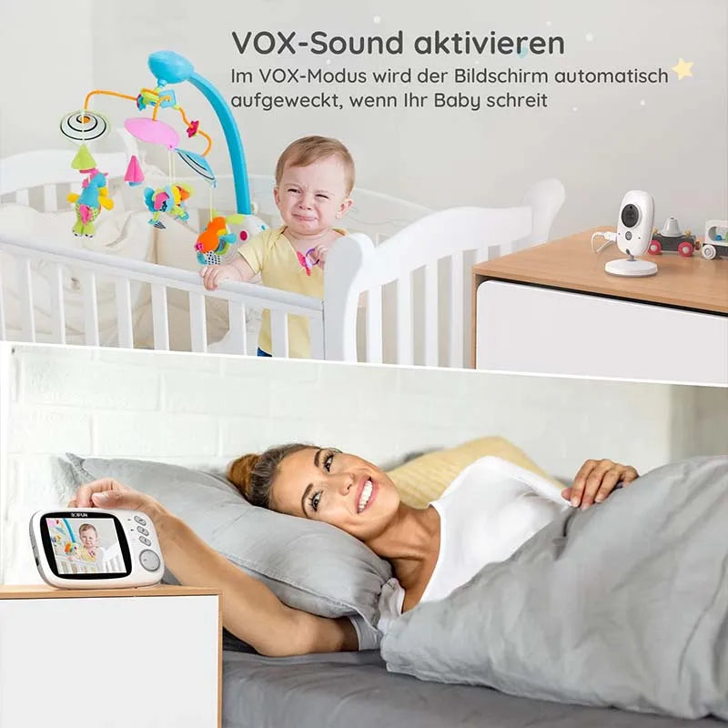 BOIFUN Wireless Baby Monitor With Camera VOX Night Vision Temperature