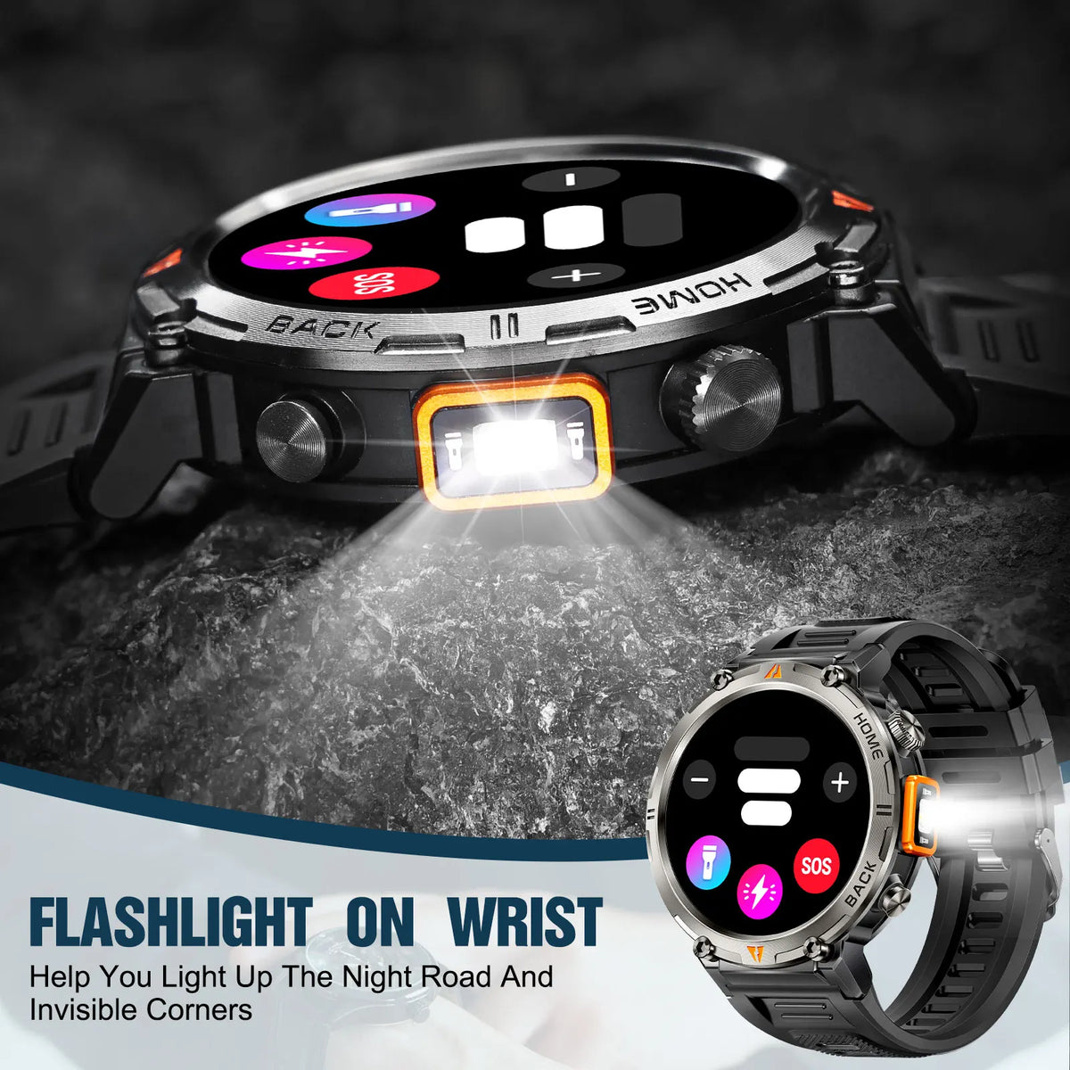 EIGIIS KE3 Bluetooth Smartwatch For Men Full Touch Screen HeartRate