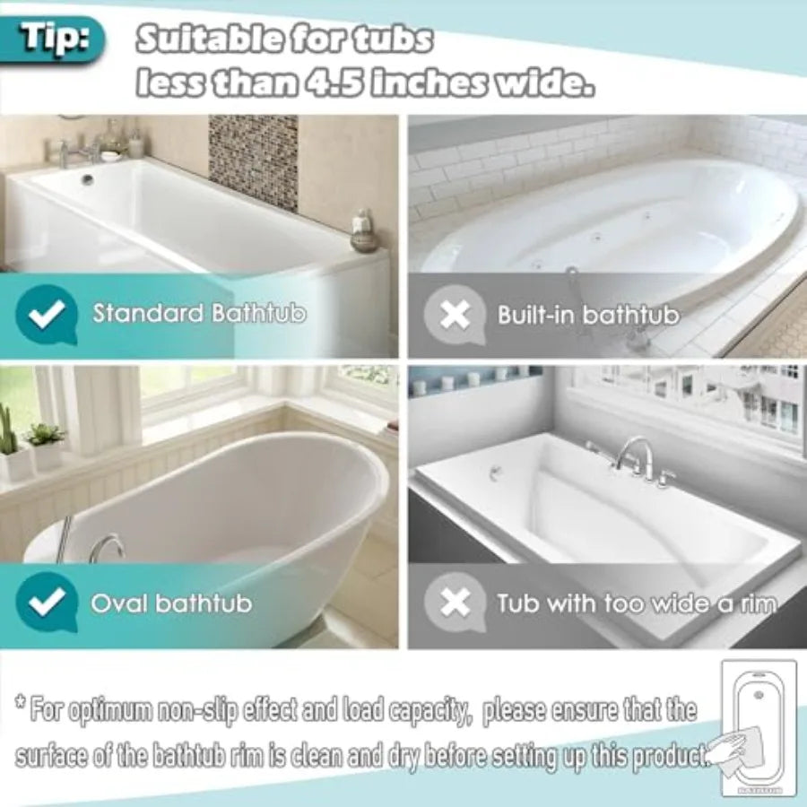 Saddle Shape Bath Toy Organizer With Two Compartments Mesh