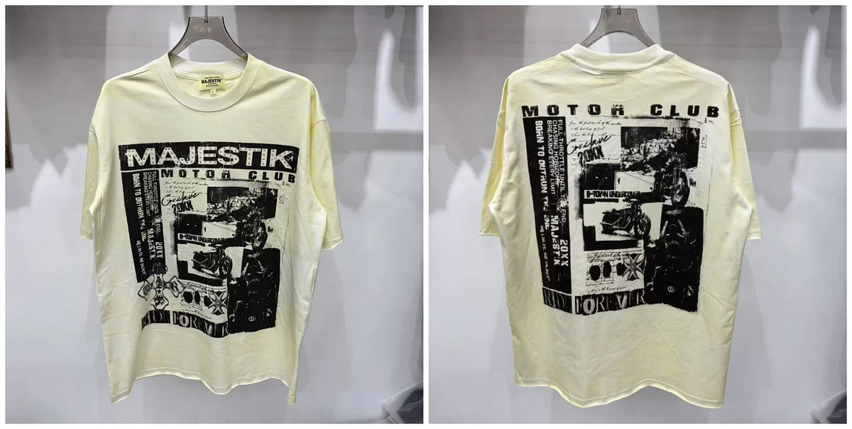 Cotton T Shirt With Letter Rhinestone Print Breathable Hip Hop