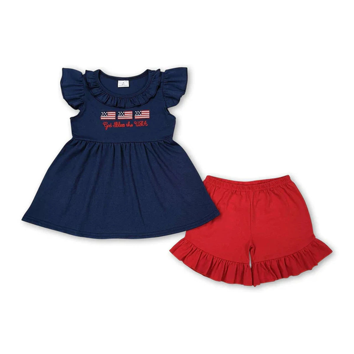 Toddler Girl Two Piece Summer Outfit Set Plaid Leopard Print