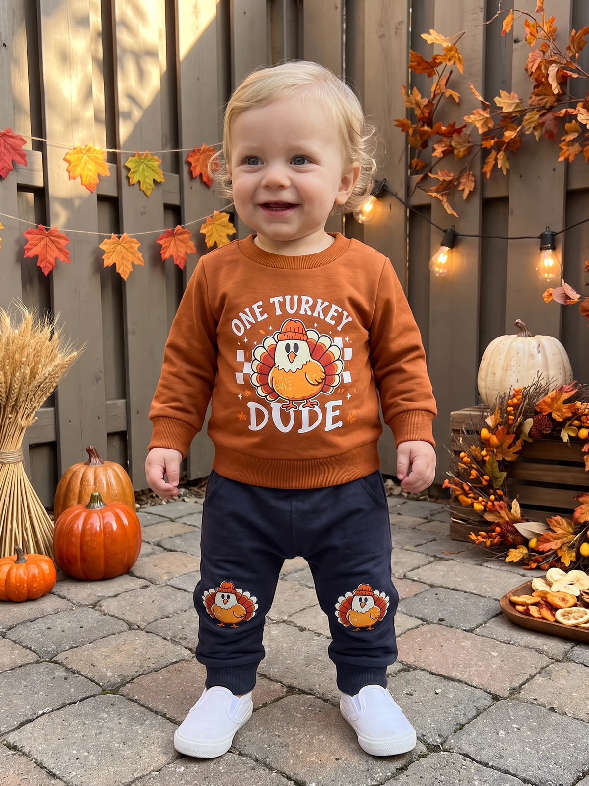 Turkey Long Sleeve Tops Turkey Print Outfits Turkey Thanksgiving-Outfits-Turkey Thanksgiving Outfits Toddler Boys Long Sleeve