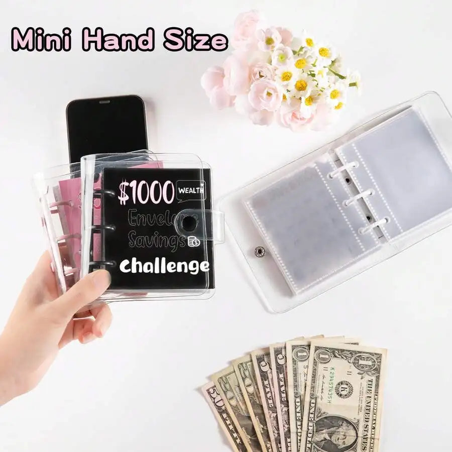A7 Mini PVC Envelope Savings Challenge Notebook