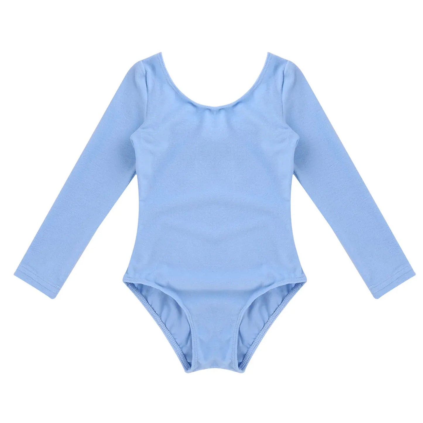 Girls Ballet Leotard Long Sleeve Bodysuit For Dance