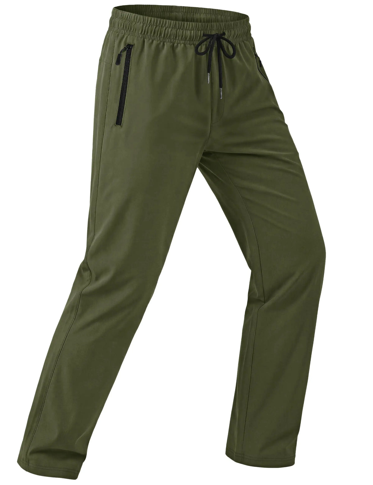Men's Lightweight Hiking Pants Quick Dry Stretch Joggers with Zipper Pockets for Running Golf Workout Outdoor Travel Casual Wear