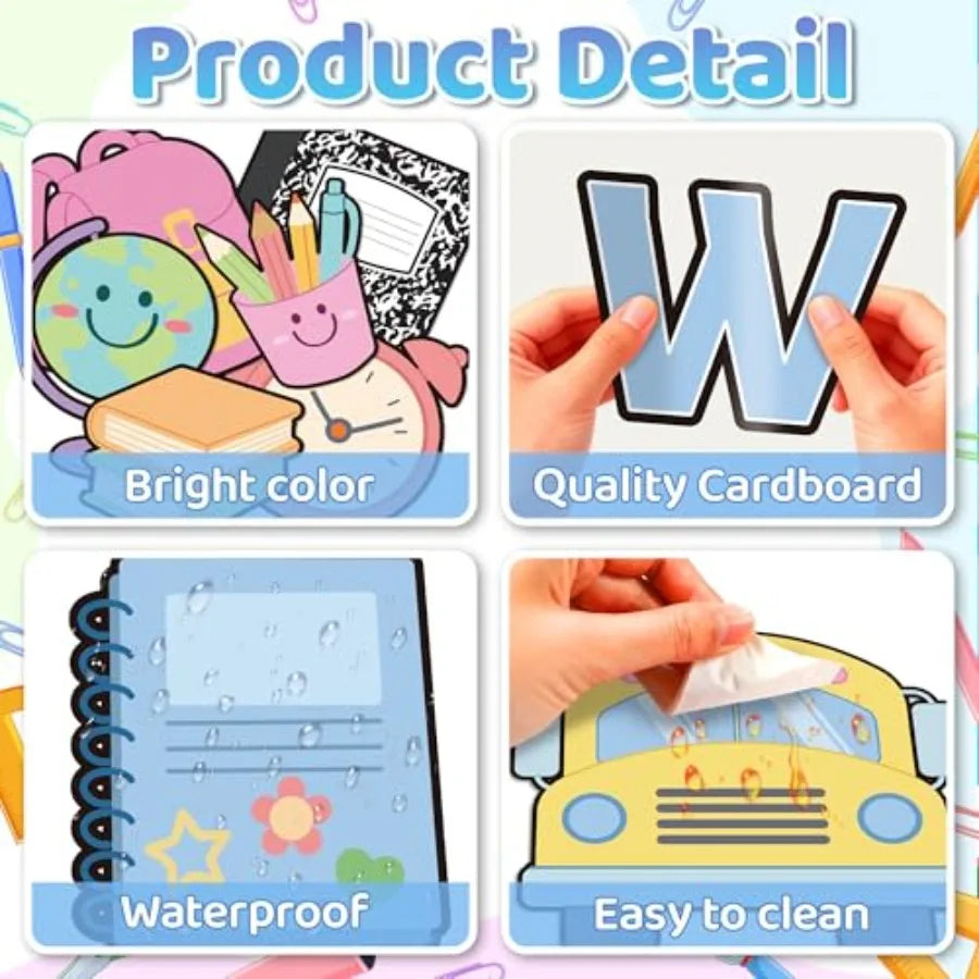 Welcome Back to School Bulletin Board Set for Classroom Decor